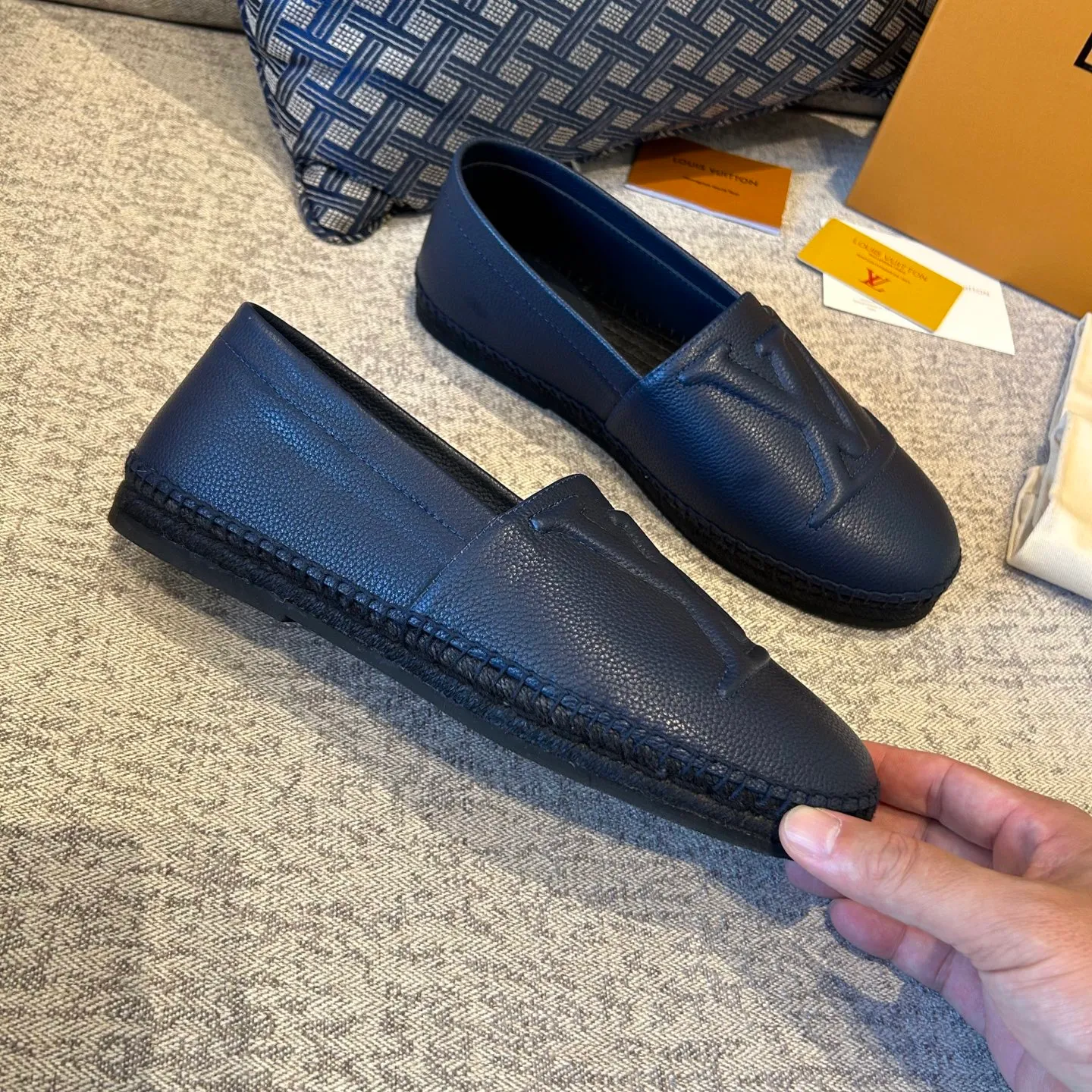 [L Family] Top P: 720💰-Size: 39-44 (customized at 38.45.46) L Family Freesstyle Men's Fisherman Shoes. 2026 Overseas🎆🎆[Spring and Summer New Style: Lv Fisherman Shoes] Material: calf suede, cowhide𥚃, rubber injection process, hemp rope with rubber outsole.